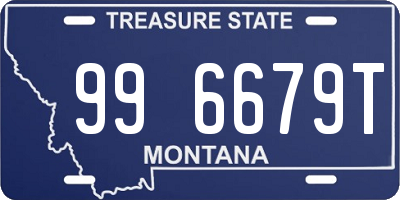 MT license plate 996679T