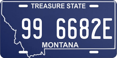 MT license plate 996682E