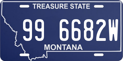 MT license plate 996682W