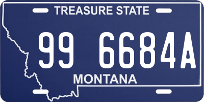 MT license plate 996684A