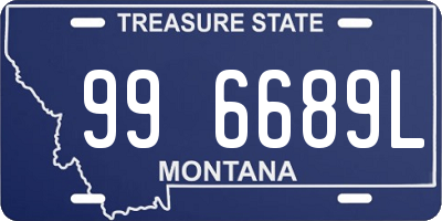 MT license plate 996689L