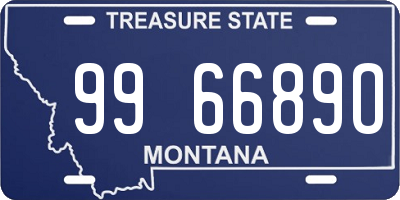 MT license plate 996689O