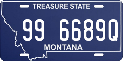 MT license plate 996689Q