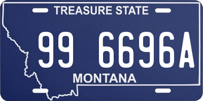 MT license plate 996696A