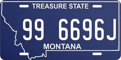 MT license plate 996696J