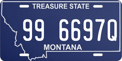 MT license plate 996697Q