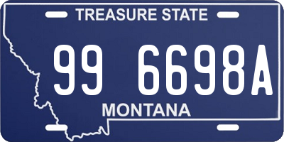 MT license plate 996698A