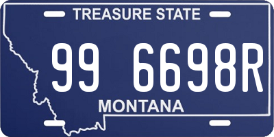 MT license plate 996698R