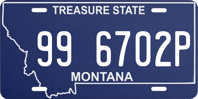 MT license plate 996702P