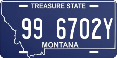 MT license plate 996702Y