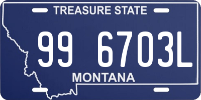 MT license plate 996703L