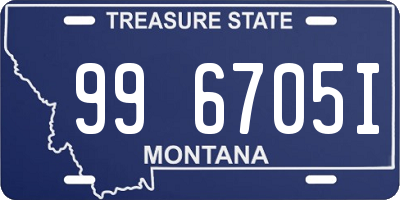 MT license plate 996705I