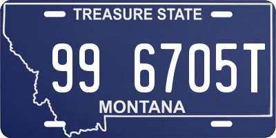 MT license plate 996705T