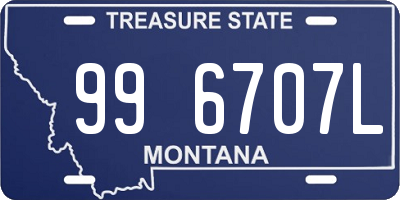 MT license plate 996707L