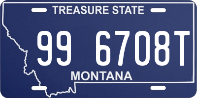 MT license plate 996708T