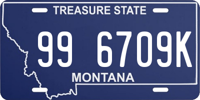 MT license plate 996709K