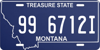 MT license plate 996712I