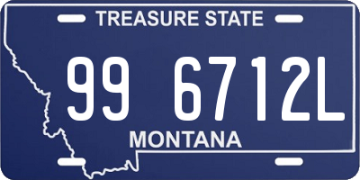 MT license plate 996712L