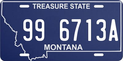 MT license plate 996713A