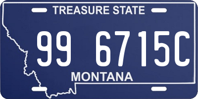 MT license plate 996715C