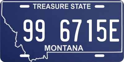 MT license plate 996715E