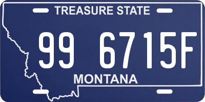 MT license plate 996715F