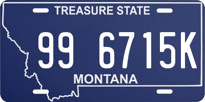 MT license plate 996715K