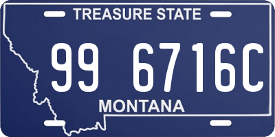 MT license plate 996716C