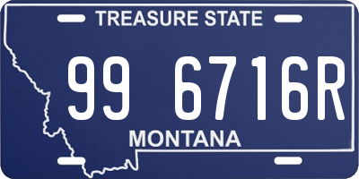 MT license plate 996716R