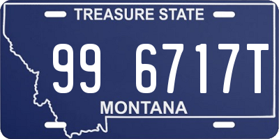 MT license plate 996717T