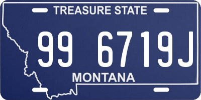 MT license plate 996719J