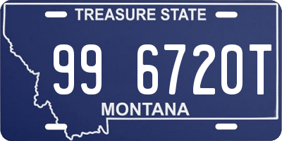 MT license plate 996720T