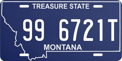 MT license plate 996721T