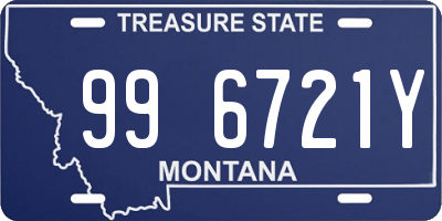 MT license plate 996721Y