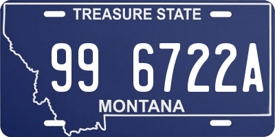 MT license plate 996722A