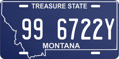 MT license plate 996722Y