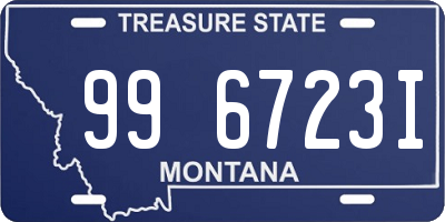 MT license plate 996723I