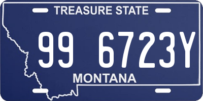 MT license plate 996723Y