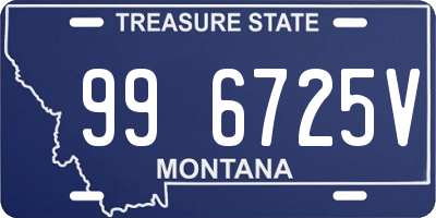 MT license plate 996725V