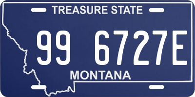 MT license plate 996727E