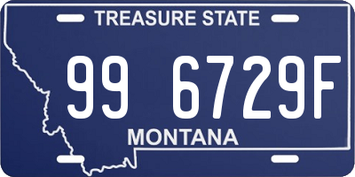 MT license plate 996729F