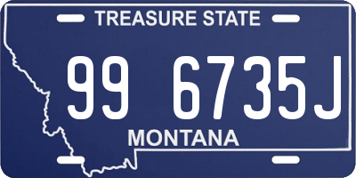 MT license plate 996735J