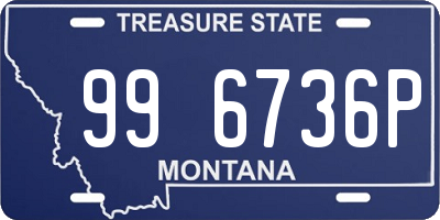 MT license plate 996736P