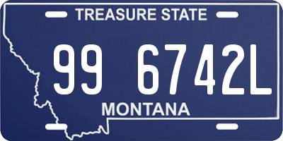 MT license plate 996742L