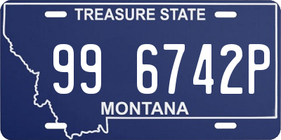 MT license plate 996742P