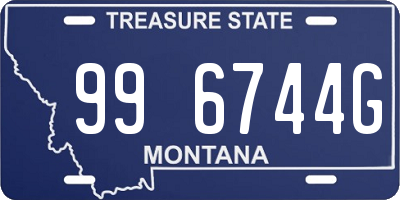 MT license plate 996744G