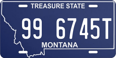 MT license plate 996745T