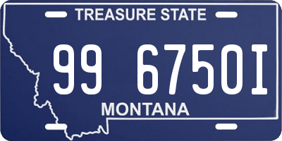 MT license plate 996750I