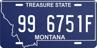 MT license plate 996751F