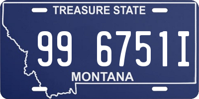 MT license plate 996751I